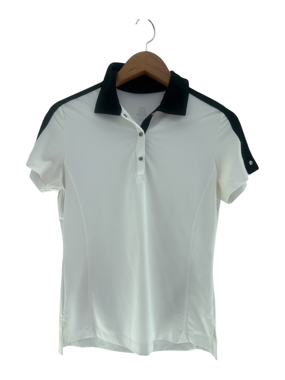 Tail White Label Golf Black & White Women's Golf Polo Top